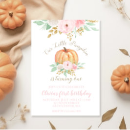 Unser kleiner Kürbisgold und blumenreicher erster  Einladung