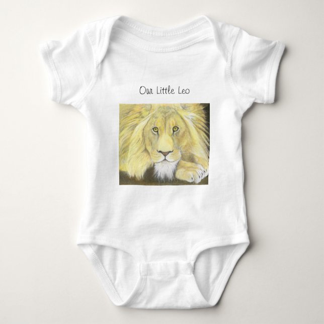 Unser kleiner Leo Lion Baby Strampler (Vorderseite)