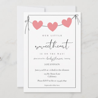Unser kleiner Liebling Baby Shower Einladung