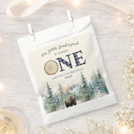 Unser kleiner Lumberjack Bär Blue 1. Geburtstag Pa Geschenktütchen