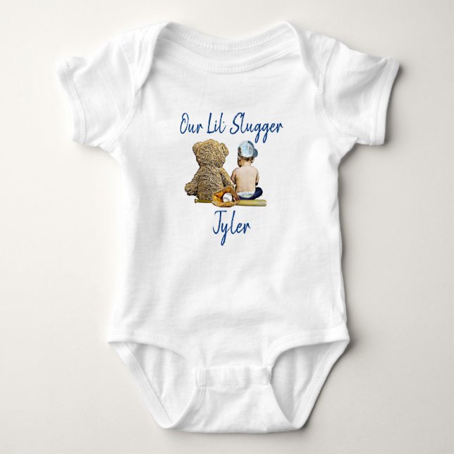 Unser kleiner Personalisierter Baby-Baby-Boy Baby Strampler (Vorderseite)