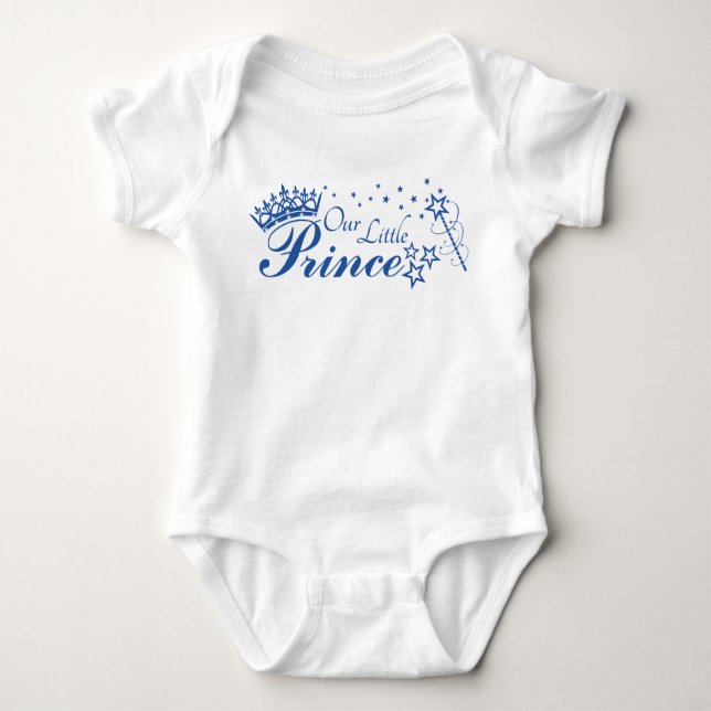 Unser kleiner Preis mit Kronen und Sternen Baby St Baby Strampler (Vorderseite)