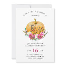 Unser kleiner Pumpkin, 3. Geburtstag