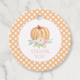 Unser kleiner Pumpkin Blumengeburtstag Vielen Dank Geschenkanhänger