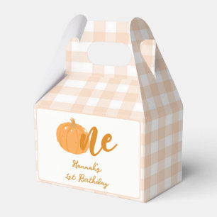 Unser kleiner Pumpkin Boho Orange 1. Geburtstag Geschenkschachtel