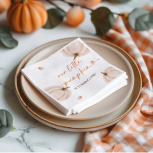 Unser kleiner Pumpkin Geburtstag Serviette