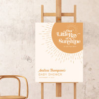Unser kleiner Ray of Sunshine Boho Yellow Baby Sho