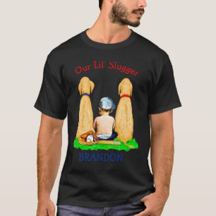 Unser kleiner Schläger personalisiertes Baseball-T T-Shirt