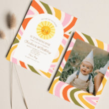 Unser kleiner Sonnenschein Retro Minimal 1. Geburt