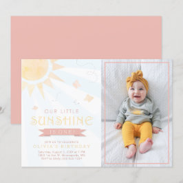 Unser kleiner Sonnenschein-Schmetterling zum Gebur Einladung