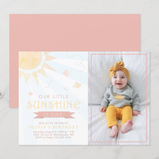 Unser kleiner Sonnenschein-Schmetterling zum Gebur Einladung