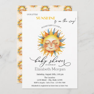 Unser kleiner Sonnenschein, unsere Sonneneinladung Einladung