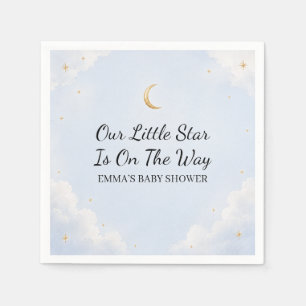 Unser kleiner Stern ist auf dem Weg Baby Shower Pa Serviette