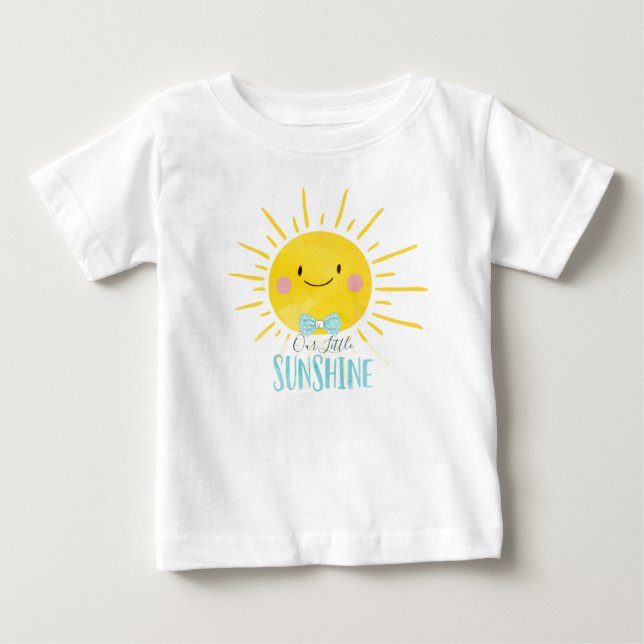 Unser kleiner Sunshine Blue Boy Baby Summer T - Sh T-shirt (Vorderseite)