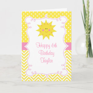 Unser kleiner Sunshine Geburtstag Karte