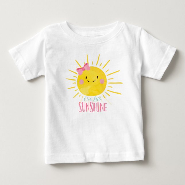 Unser kleiner Sunshine Pink Girl Baby Summer T - S T-shirt (Vorderseite)