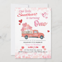 Unser kleiner Süße dreht sich um eins Einladung