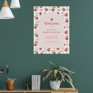 Unser kleiner Tomaten-Baby-Shower-Willkommensposte Poster