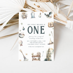 Unser kleiner Zauberer zum Geburtstag einladen Einladung