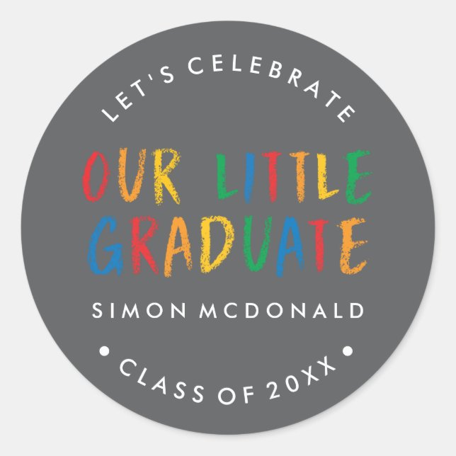 UNSER KLEINES ABBILD | SCHULDIGUNGSPARTEILE RUNDER AUFKLEBER (Vorderseite)