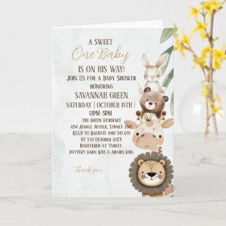 Unser Kleines Baby Shower Einladung