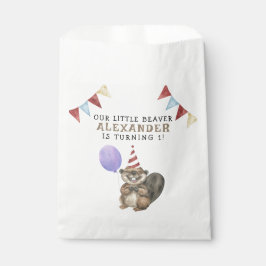 Unser kleines Biber 1. Geburtstag Party Geschenktütchen