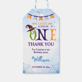 Unser kleines Boo Halloween 1. Geburtstag Danke Geschenkanhänger
