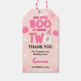 Unser kleines Boo Halloween 2. Geburtstag Danke Geschenkanhänger