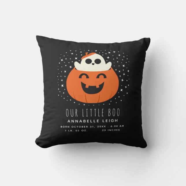Unser kleines Boo Halloween Baby-Kinderzimmer Kissen (Vorderseite)