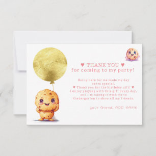 Unser kleines Cookie, das ein Foto zum 1. Geburtst Dankeskarte