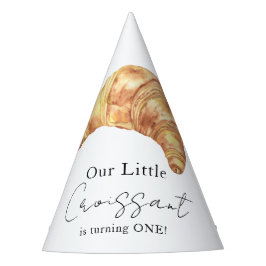 Unser kleines Croissant 1. Geburtstag Party Partyhütchen