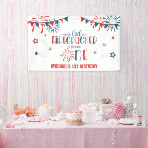 Unser kleines Firecracker Banner zum 1. Geburtstag
