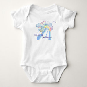 "Unser kleines Geschenk aus dem Himmel" Anpassbar Baby Strampler