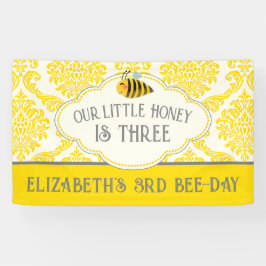 Unser kleines Honey Bee Birthday Banner