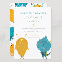 Unser kleines Monster bunt Geburtstag