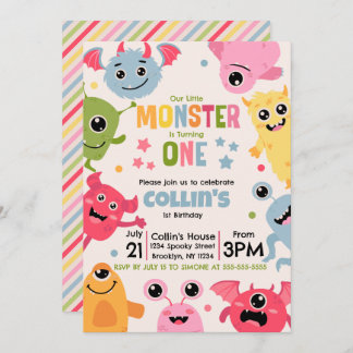 Unser kleines Monster dreht eins Einladung