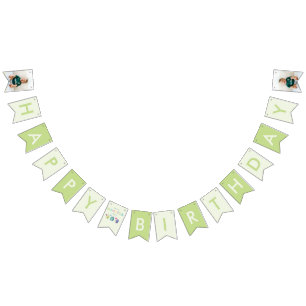 Unser kleines Monster   Drei farbige Monster Wimpelkette