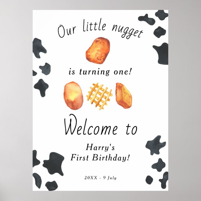 Unser kleines Nugget dreht einen Kindergeburtstag Poster (Vorne)