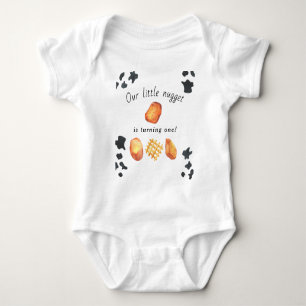 Unser kleines Nugget macht einen Kindergeburtstag Baby Strampler