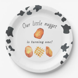Unser kleines Nugget macht einen Kindergeburtstag Pappteller