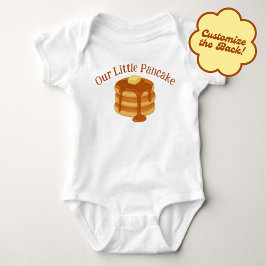 Unser kleines Pfannkuchen-Frühstücksthema Baby Strampler