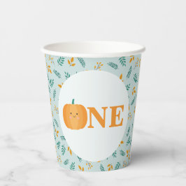 Unser kleines Pumpkin 1. Geburtstag Party Pappbecher