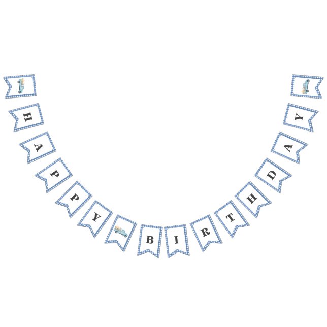 Unser kleines Pumpkin/Blue Truck Birthday Banner (Alle)