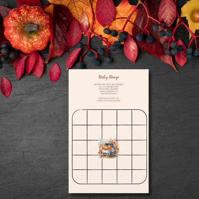 Unser kleines Pumpkin Fall Baby Shower Bingo Spiel (Von Creator hochgeladen)