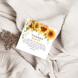 Unser kleines Sonnenblumen-Foto Geburtstag Dankesc Geschenkanhänger