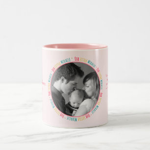 Unser kleines Wunder - Rosa Baby mit individuellem Zweifarbige Tasse