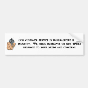 Unser Kundenservice ist einzigartig Autoaufkleber