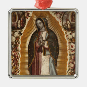 UNSER LADY DER GUADALUPE-PRAY FÜR UNS ORNAMENT AUS METALL