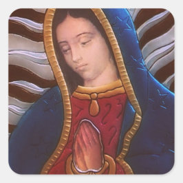 UNSER LADY GUADALUPE QUADRATISCHER AUFKLEBER