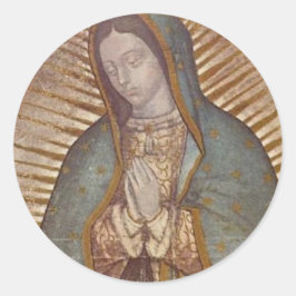 UNSER LADY GUADALUPE RUNDER AUFKLEBER